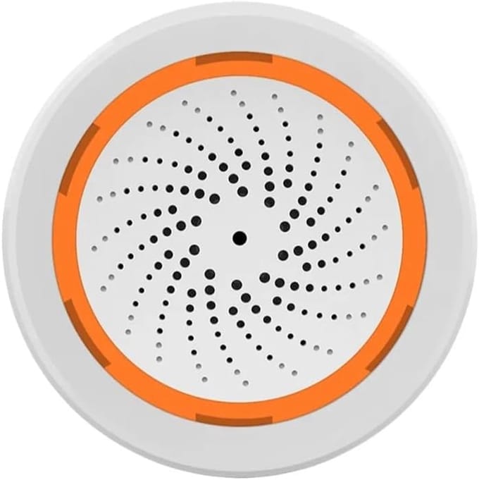 USB Siren Alarm, APP Alarm Notification, Smart Siren Alarm 90dB Sound Light Sensor Smart Alarm Siren App Remote Control Home Security System