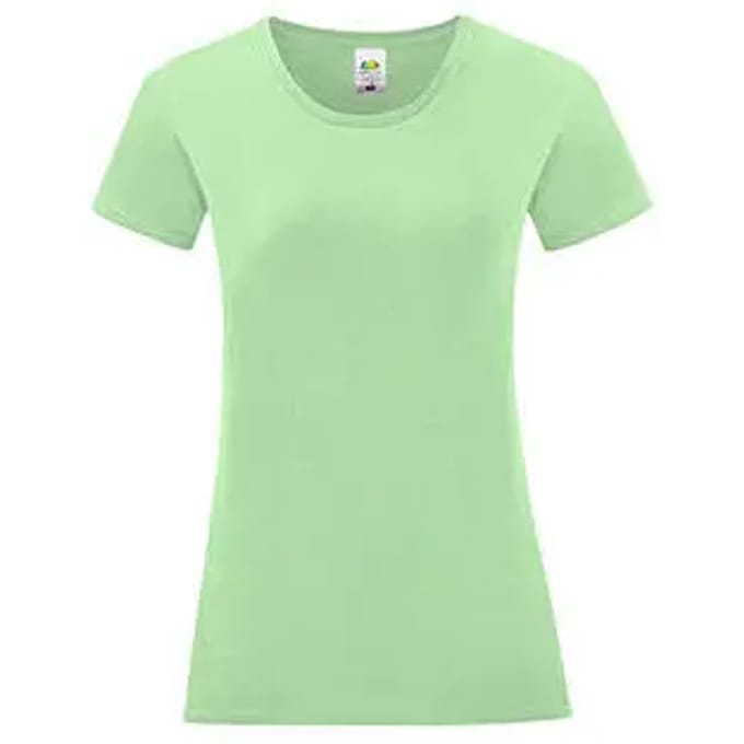 Dames-T-shirt Fruit of the Loom Iconic 150