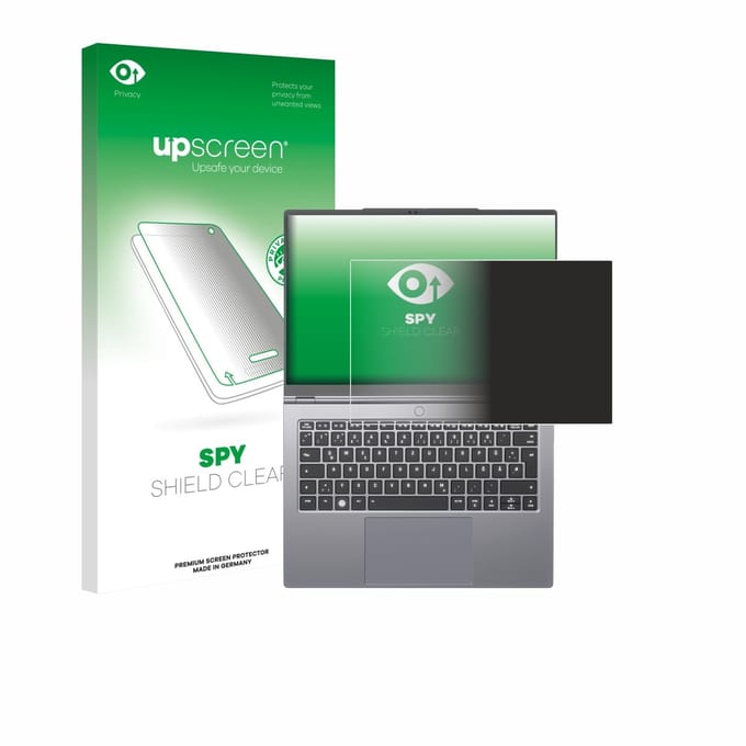 upscreen - privacy screenprotector voor Tuxedo InfinityBook Pro 14 Gen 10 - Folie Beschermfolie Blauwlichtfilter