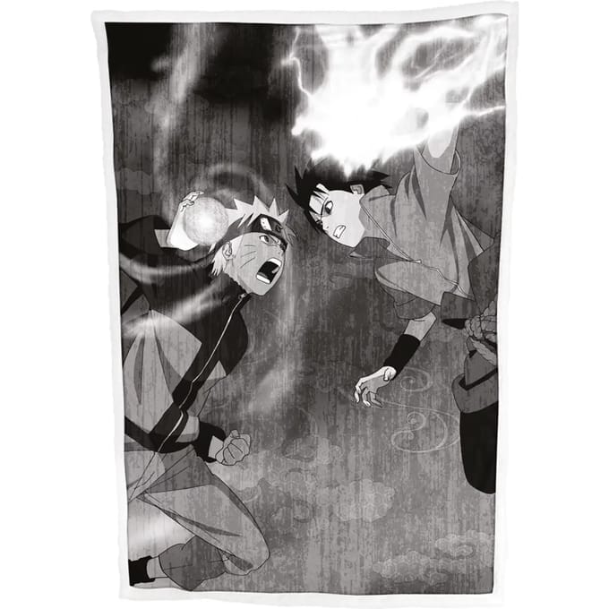 Sherpa-deken voor kinderen Homadict Naruto Sasuke Duel