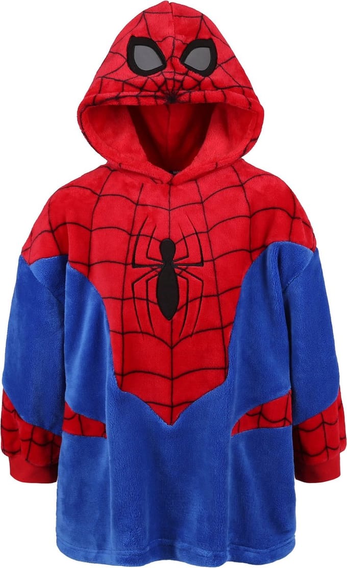 Spider-Man - Rood en Blauw Sweatshirt / Badjas met Capuchon voor Kinderen / 104-116