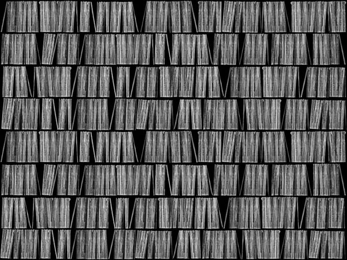 Fotobehang - Home library.