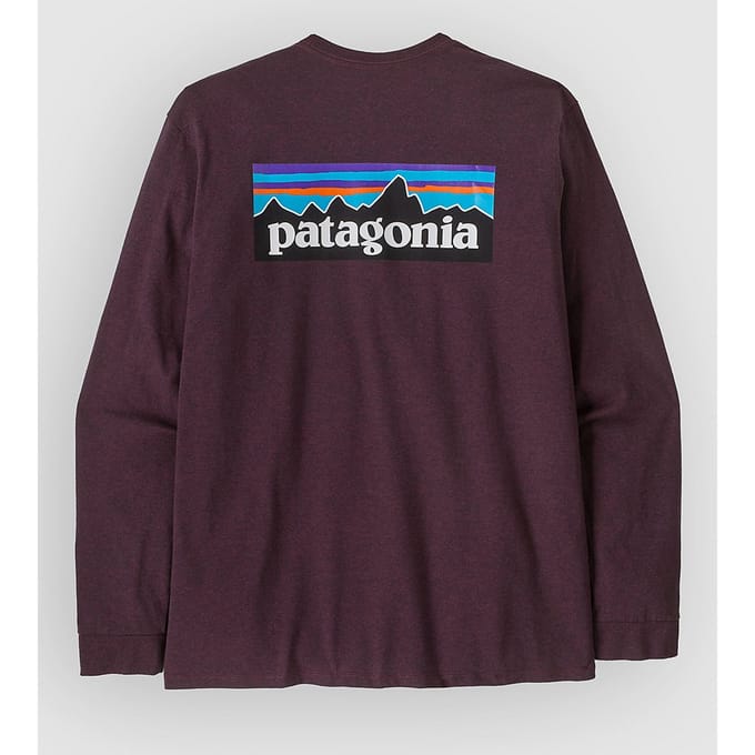 Patagonia P-6 Logo Responsibili Longsleeve rood