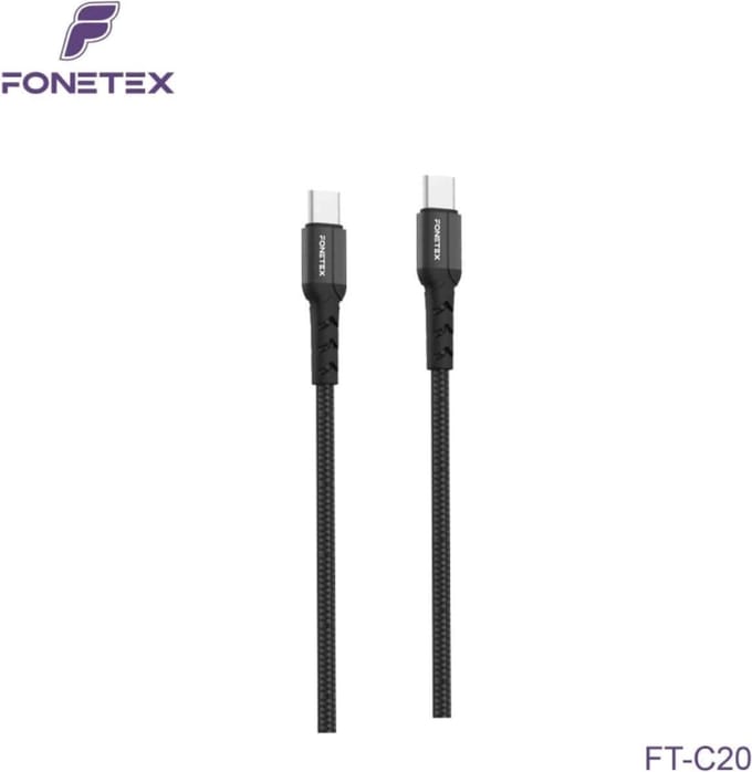 FoneTex 3m USB-C to USB-C - voor Samsung/Oppo/Huawei - Data Kabel - 60W