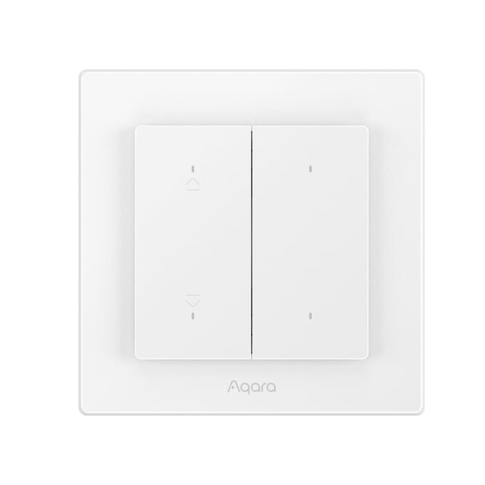 Aqara Shutter Switch H2 Kit - slimme rolluikschakelaar met Zigbee & Thread - wit en donkergrijs