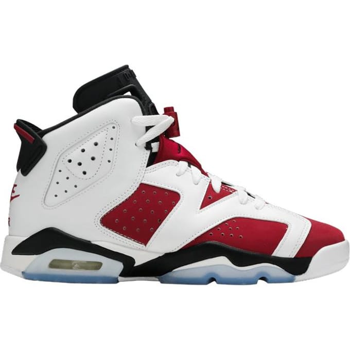 Jordan 6 Retro Carmine (2021) (GS) 36.5 white