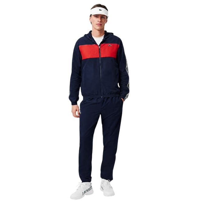 Lacoste Heren Kleurblok Logo Tennisjack (Marine)