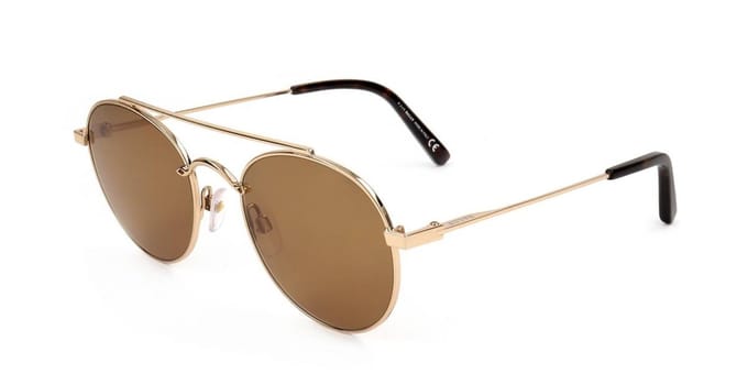 Bally BY0029 Shiny rose gold 52/20/145 MAN Zonnebrillen