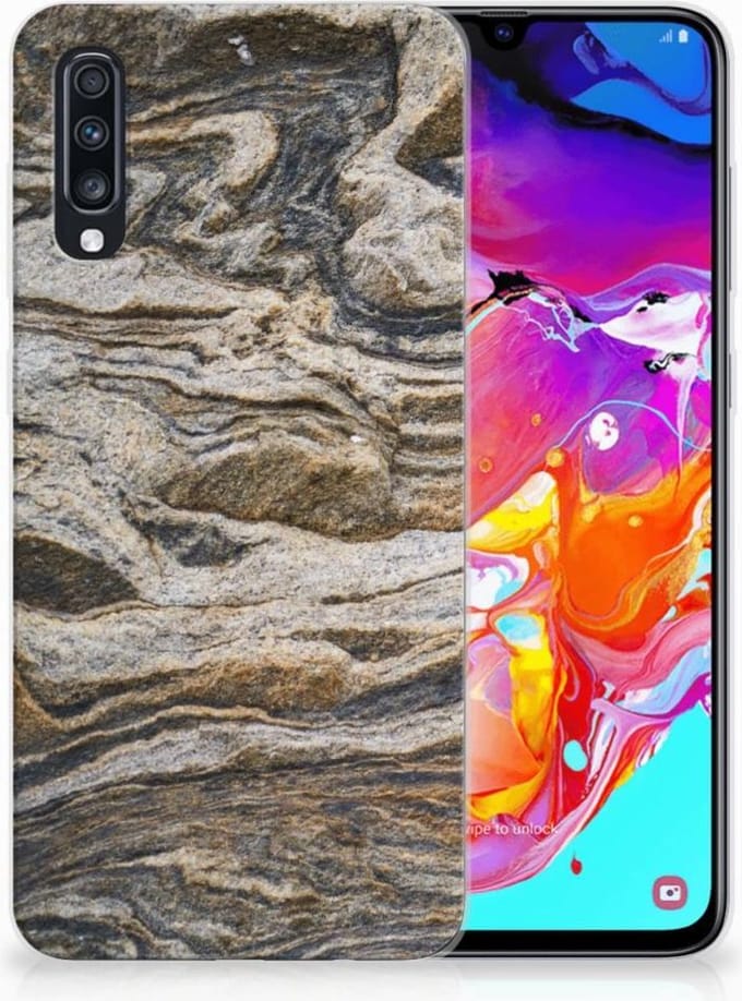 Samsung Galaxy A70 TPU Siliconen Hoesje Steen