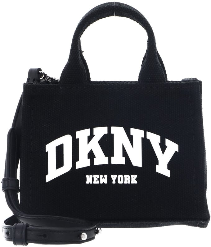 DKNY handtas schoudertas Hadlee Mini Crossbody Black / Silver zwart
