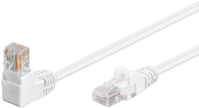 CAT5E Netwerkkabel - RJ45 - wit - 0.5 m