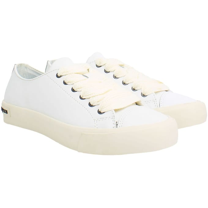 Seavees Crosby Dames Witte Plimsolls