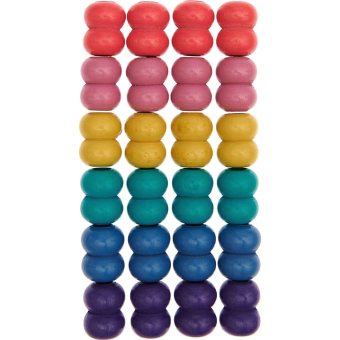 Rico Design Made by Me Macramé kralen "Regenboogkleuren"