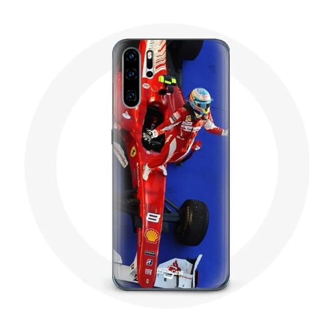 Coque - Huawei - P30 - Formule 1 - Fernando Alonso - Rouge - Souple rouge