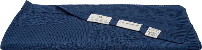 Bold Bamboo babydeken Freja - 100% Organisch Bamboe - Knit - Donkerblauw