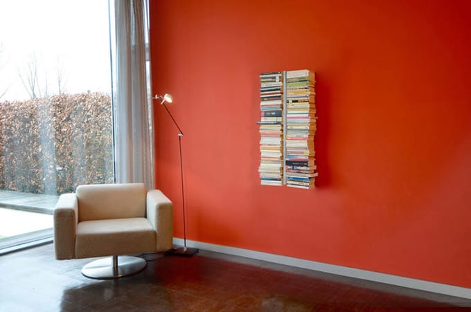 Radius - Booksbaum dubbel boekenwandrek - zilver - Hoogte 90 cm
