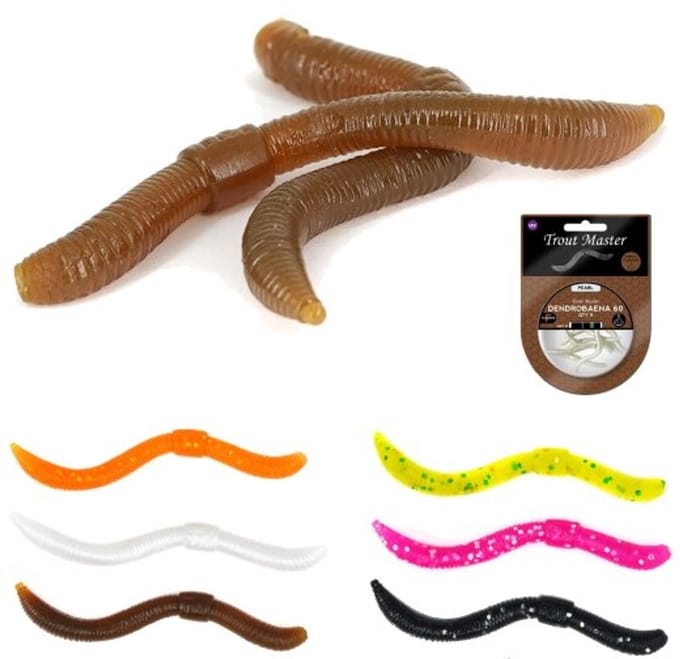 Trout Master Dendrobena 60 Garlic - Kleur : Pinky