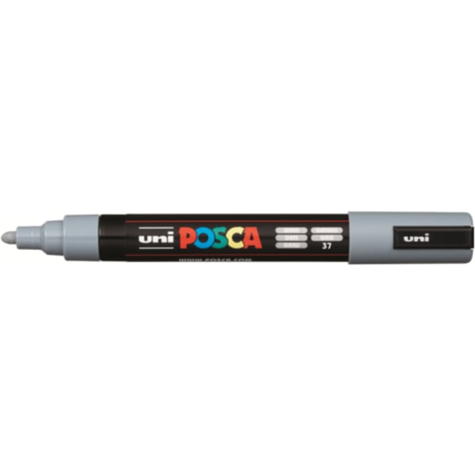Posca marker met conische punt schrijfdikte medium grijs