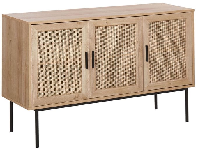 PASCO - Sideboard 3 deuren - Lichte houtkleur - Vezelplaat