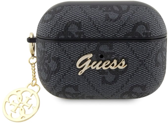 Guess 4G PU Leather Case - Apple Airpods Pro 2 (2e generatie met modelnummers A2700 en A2968) - Grijs