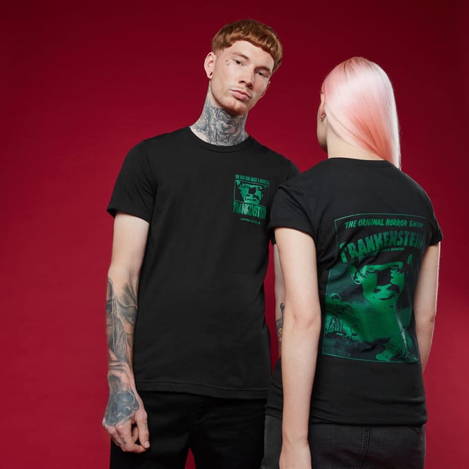 Frankenstein t-shirt - Zwart - XXL