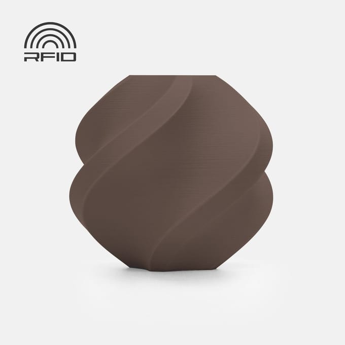 Bambu Lab - PLA Matte 1.75mm Filament – 1kg – donker chocola (dark chocolate ) - zonder spoel