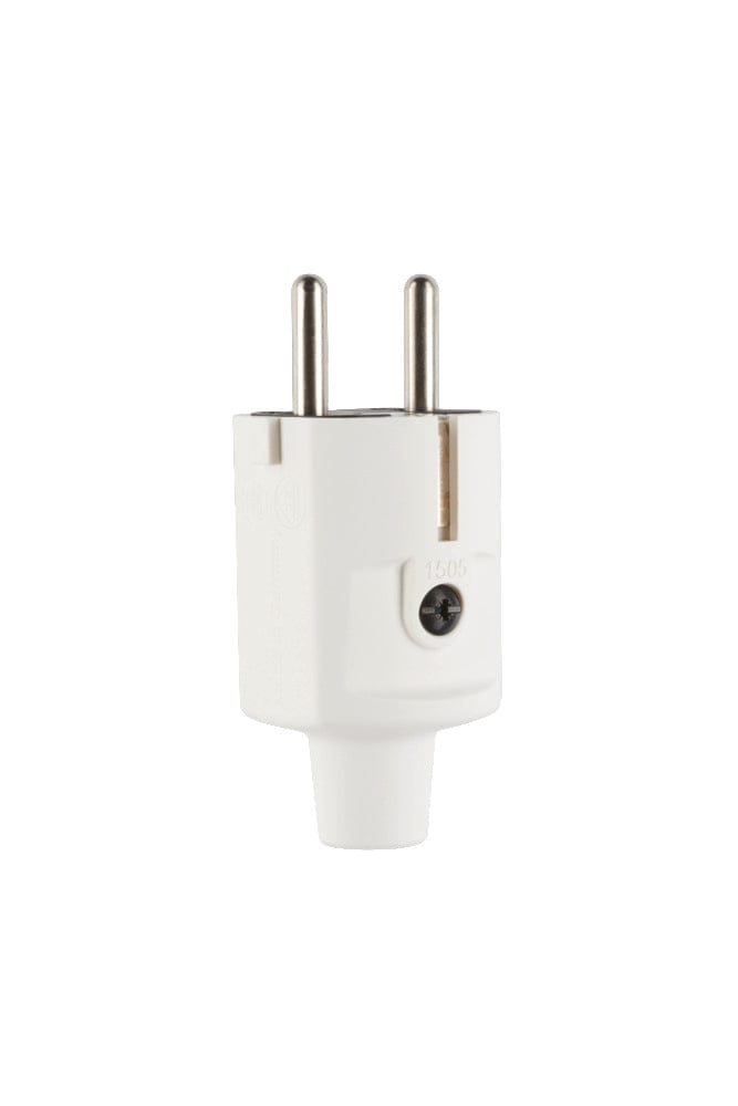 ABL Compact Schuko IP20 Dubbele Aarde Stekker Wit - 100000047 [2 Stuks]