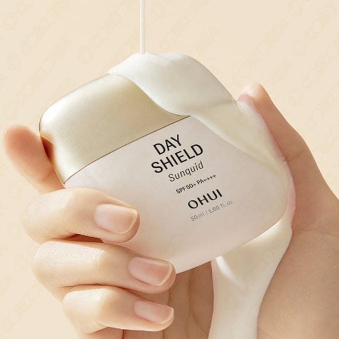 O HUI Day Shield Sunquid SPF50+/PA++++50ml +WILLEKEURIG CADEAU beige