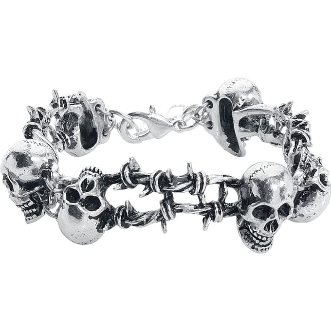 Alchemy Gothic - Gothic Armband - No Man's Land - voor Mannen - zilverkleurig