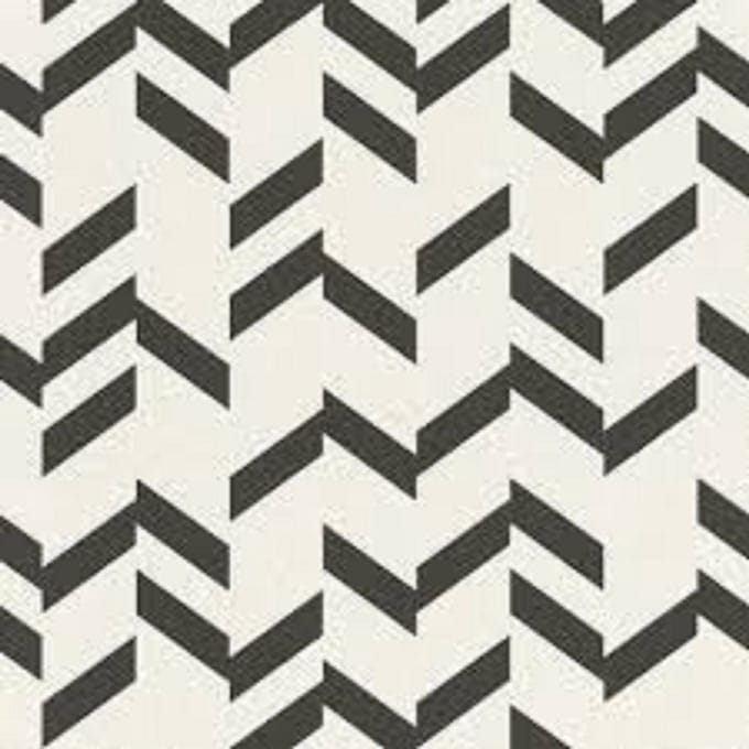 Retro behang zwart wit geometrisch rasch778557