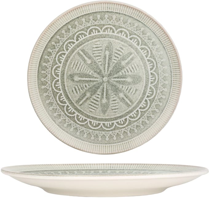 Kütahya Porselen Dinerbord - Miras - Porselein - 25 cm - set van 6