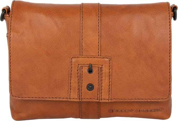 Leren Clutch - Minnie - Brandy Cognac