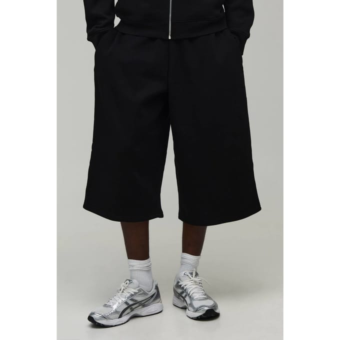Longline Jersey Jort | Black | Size XL