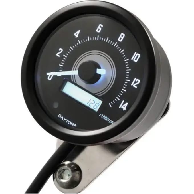 Digitale toerenteller met standaard Daytona Velona 2 14000 trs/min