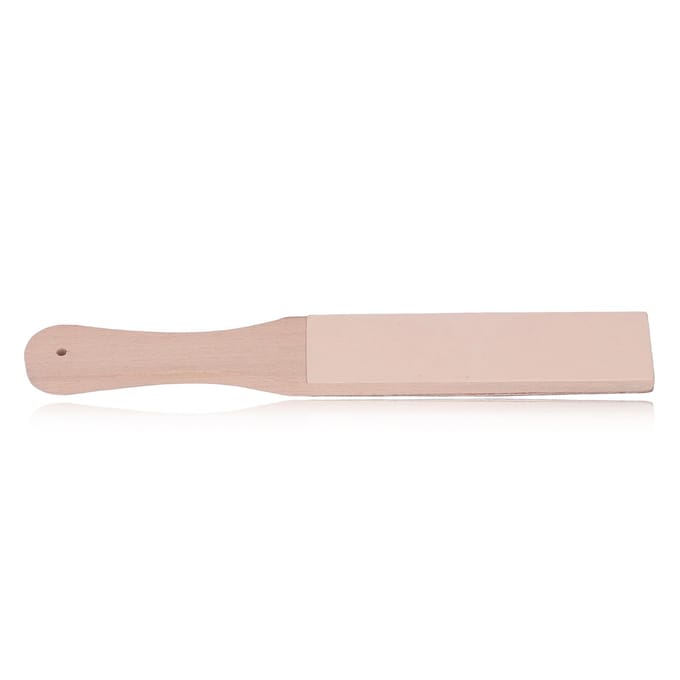 Strop en cuir double face Affûtage rapide Bois de hêtre Cuir Strop d'affûtage Portable DIY gray