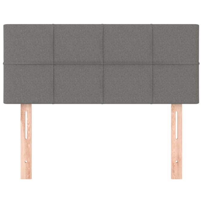 vidaXL - Hoofdbord - 90x5x78/88 - cm - stof - donkergrijs