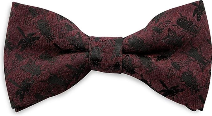 We Love Ties - Strikken - Strik Beautiful Bugs bordeaux - bordeauxrood / zwart