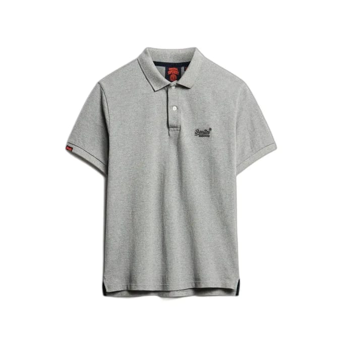 Superdry Vint Destroy Korte Mouw Poloshirt Grijs S Man