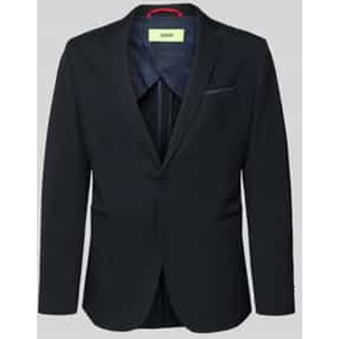 Slim fit 2-knoops colbert met paspelzakken model 'Data'