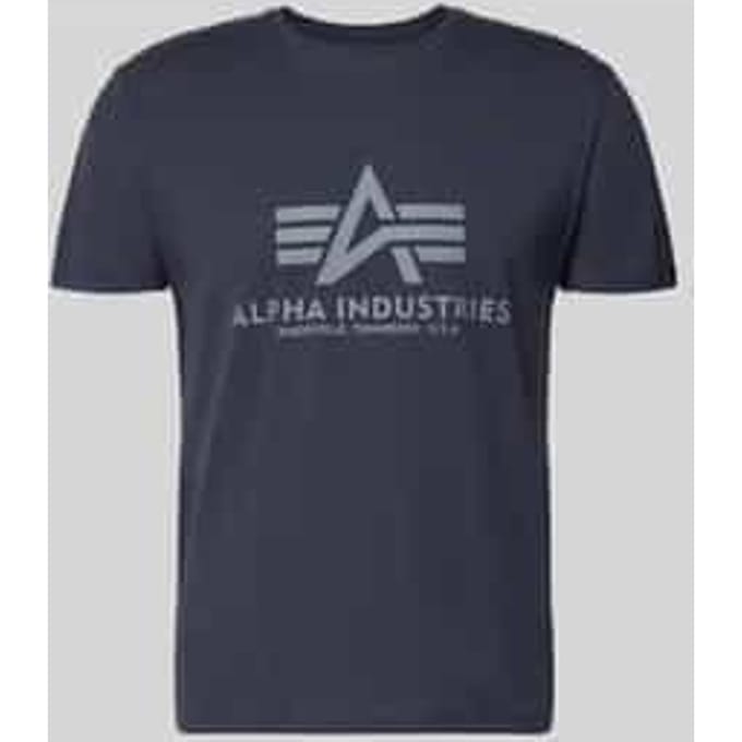 T-shirt met labeldetail model 'BASIC'