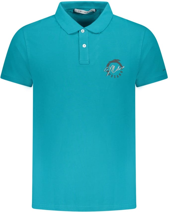 TRUSSARDI Polo Hemelsblauw Maat L