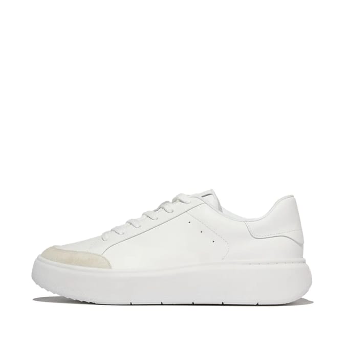FitFlop Rtg Leather/Suede Sneakers Dames Sneakers - Urban Wit