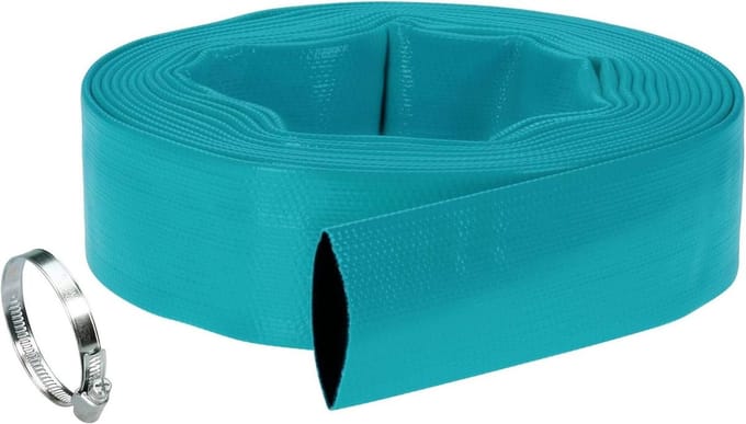 Flexibele platteslangset 38 mm 10 meter - voor dompelpompen 5 bar drukbestendigheid