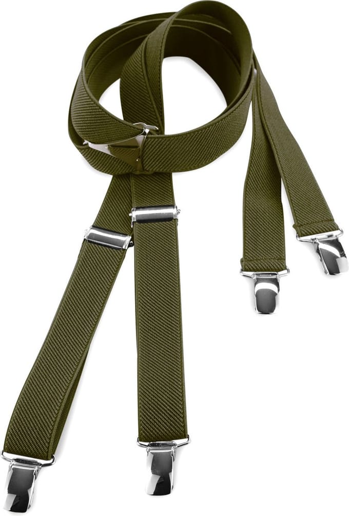 JB Collection - Bretels - bretels legergroen smal - legergroen