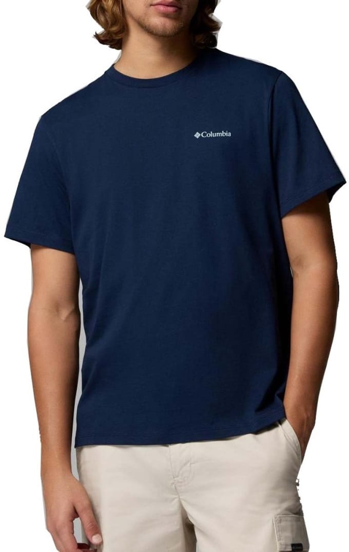 Columbia Csc™ Logo Back T-shirt Met Korte Mouwen Blauw M Man