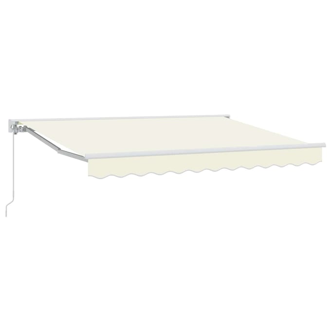 vidaXL - Handmatig - uitschuifbare - luifel - Crèmekleurig - 3 - x - 2,5 - m