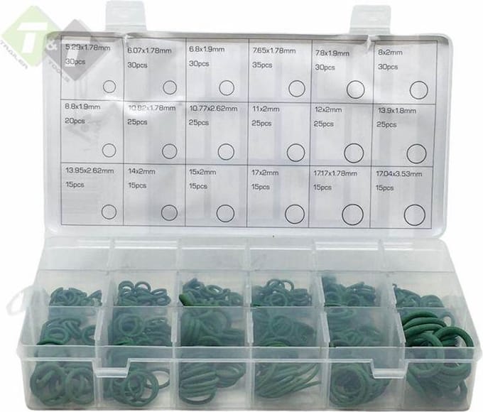 420 delig temperatuur bestendige o-ringen assortiment - groene afdichtingsringen - hitte bestendige o ringen - afsluitringen