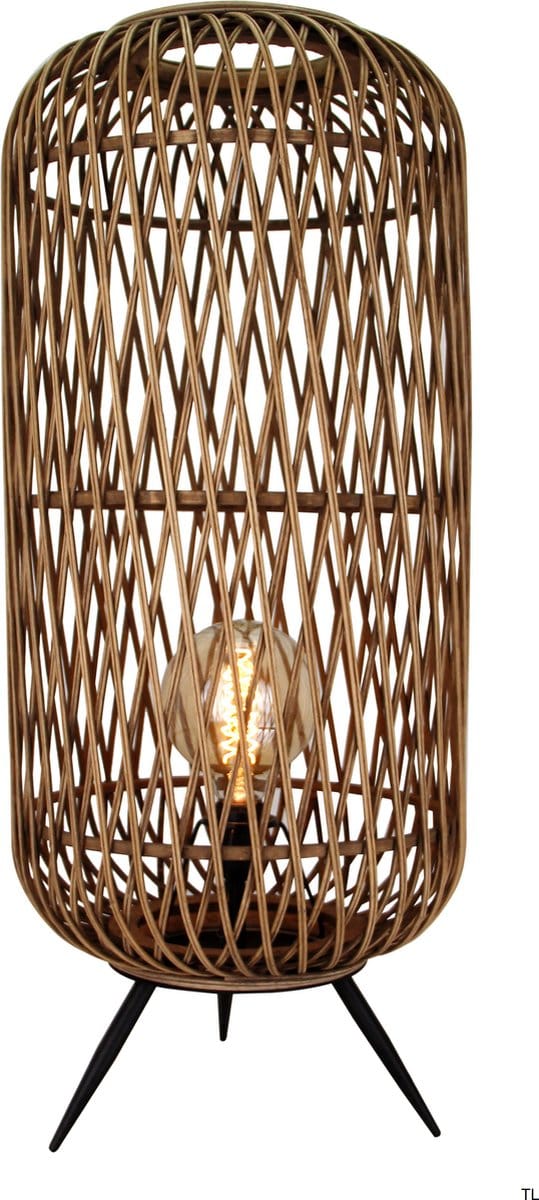 Chericoni Nature Diagonaal Vloerlamp - 1-lichts - Ø35 cm - Bruin