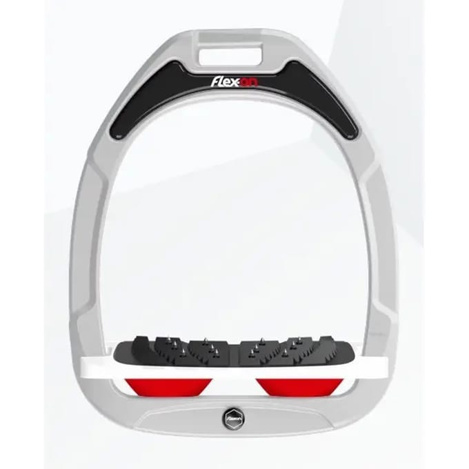 Ultra Grip Inkliniert Steun wit/wit/rood Flex-On Green Composite