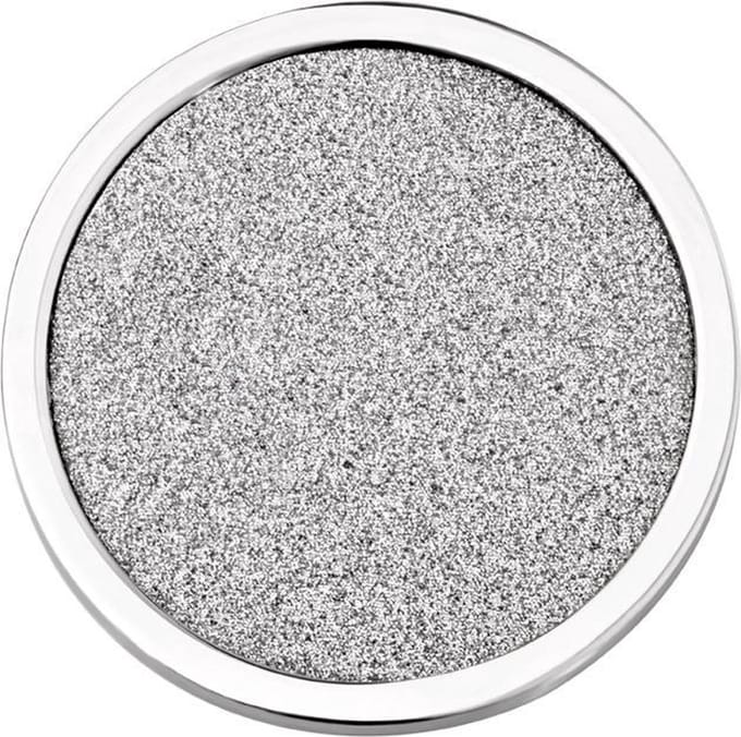 Quiges - Munthouder Munt 33mm RVS Glitters Zilver - EPR077